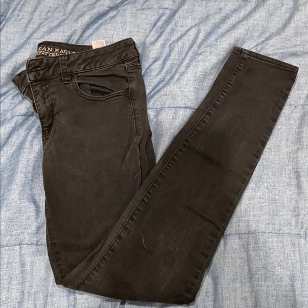 Black American eagle jeans